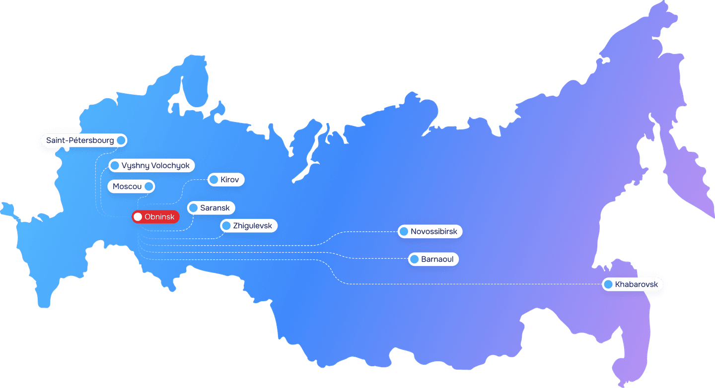 Carte des productions